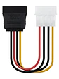 Nanocable Cable SATA, Molex M-SATA/H, 16cm - Miniatura 1