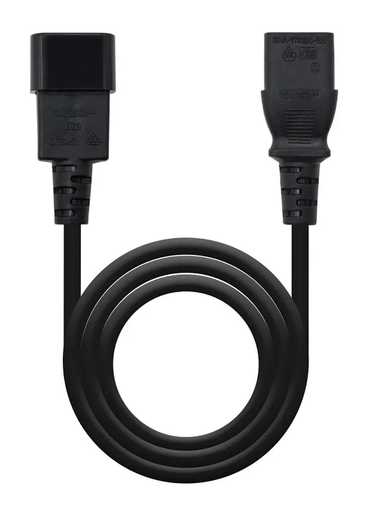 Nanocable Cable Alimentacion CPU, C13/H-C14/M, 3.M 1
