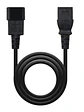 Nanocable Cable Alimentacion CPU, C13/H-C14/M, 3.M - Miniatura 1