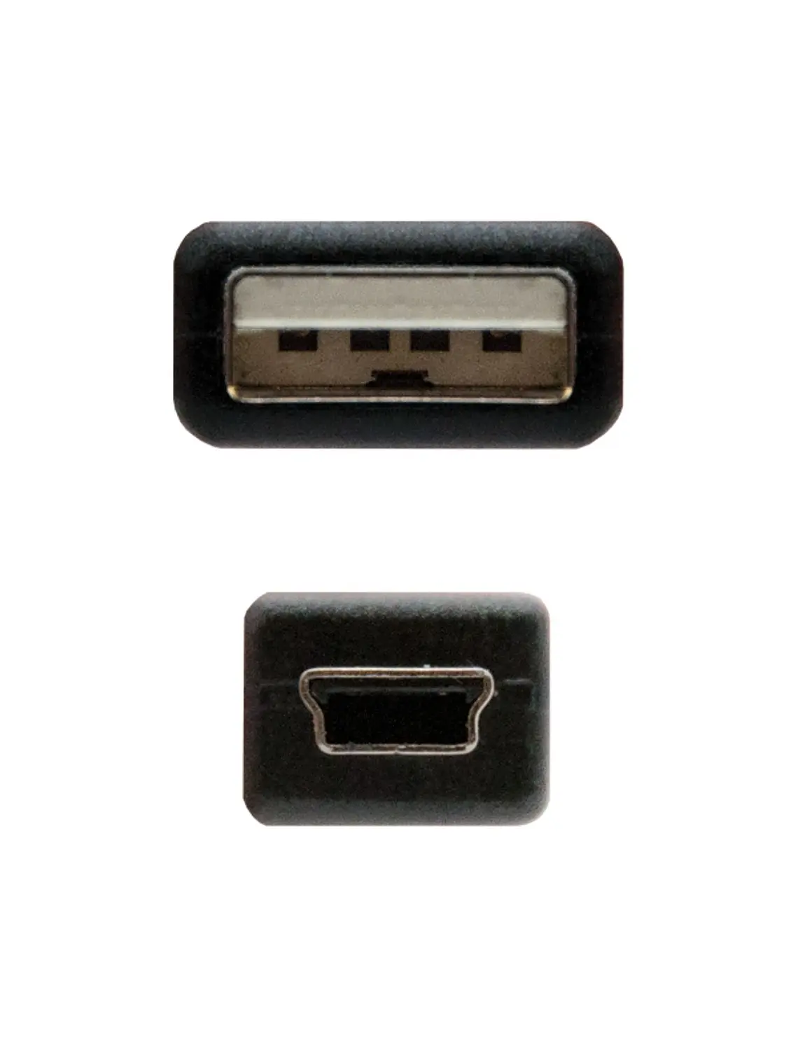 Nanocable Cable USB 2.0, A/M-Mini B/M, negro, 0.5m 2