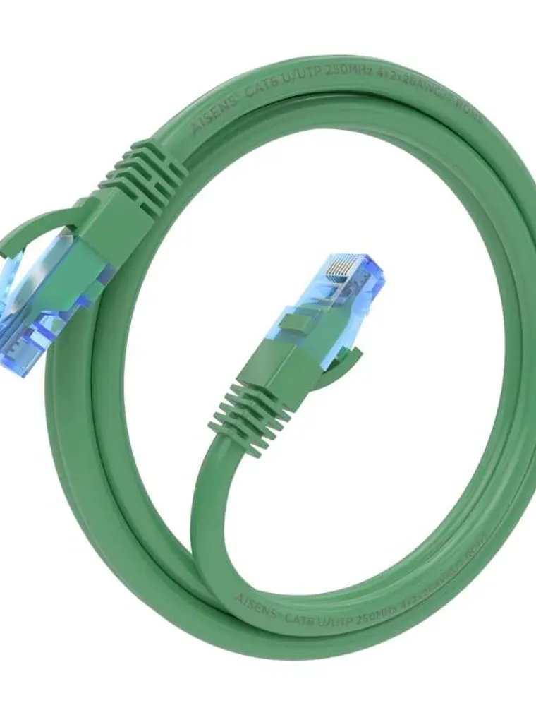 Aisens Cable RJ45 CAT.6 UTP AWG26 CCA Verde 1.0m 2