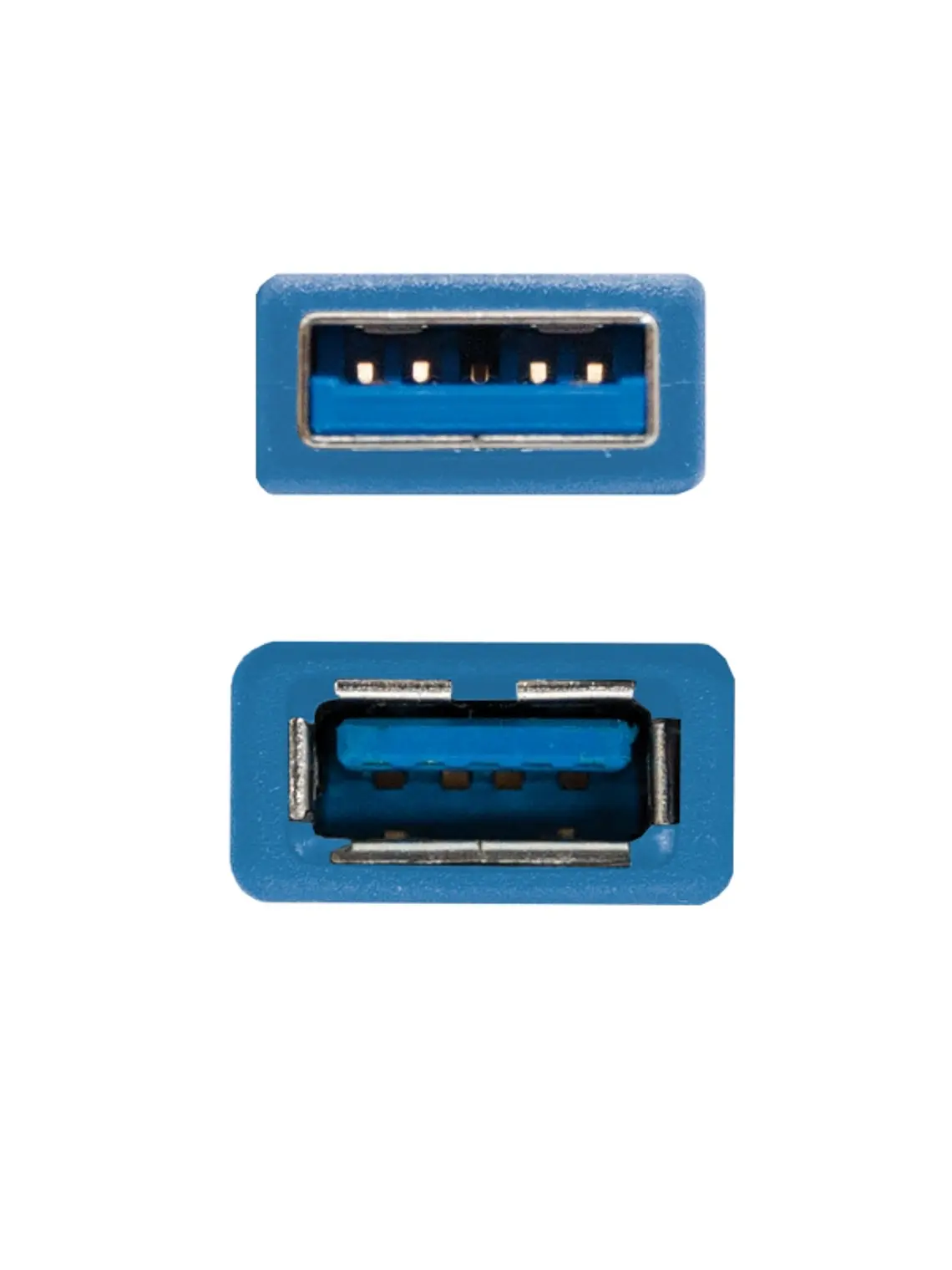 Nanocable Cable USB 3.0, A/M-A/H, Azul, 1 m 2
