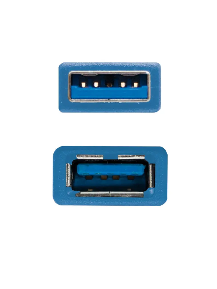 Nanocable Cable USB 3.0, A/M-A/H, Azul, 1 m 2