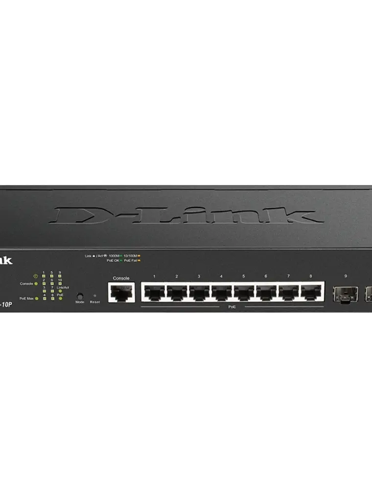 D-Link DGS-2000-10P Switch L2 8xGB PoE 2xSFP 1
