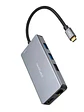 Nanocable Hub USB-C 3xUSB-A+2xHDMI+RJ45+TF+SD+PD - Miniatura 1