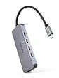 Nanocable HUB USB-C/M a 4xUSB-C/H + USB-C PD 100W - Miniatura 3