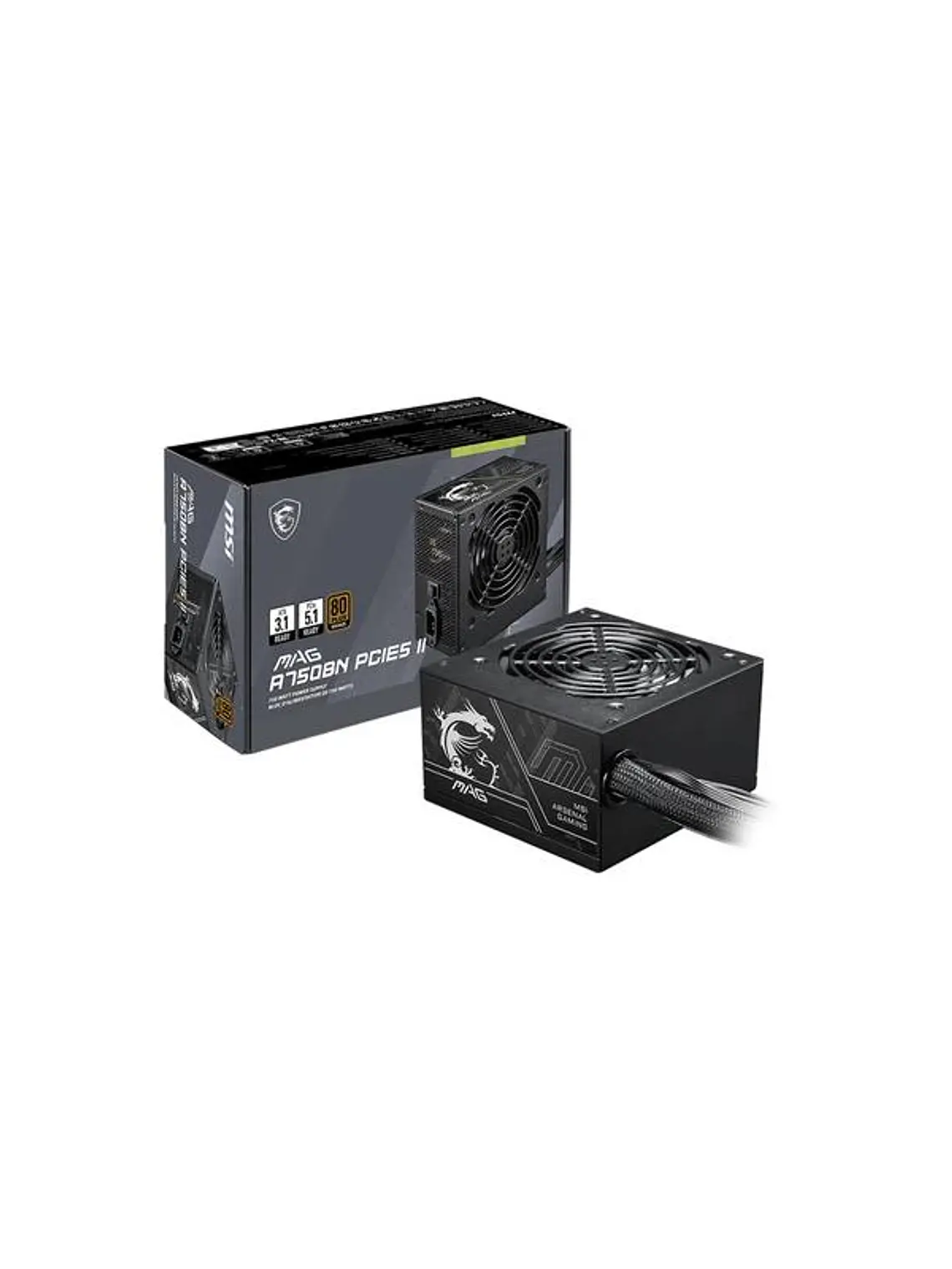 MSI Fuente Alimentación MAG A750BN PCIE5 II 4