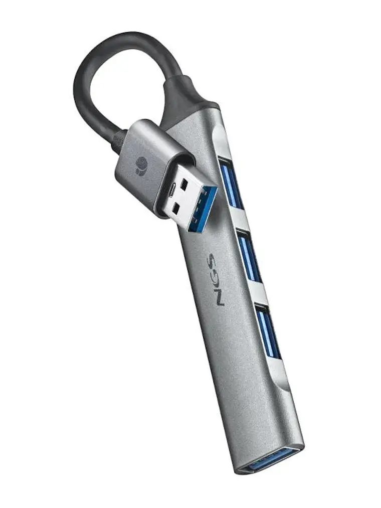 NGS HUB 4 PUERTOS USB: 1 X USB 3.2, 3 X USB 2.0 3
