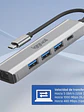 iggual Hub tipo C 5 puertos 3xUSB + RJ45 + tipo C - Miniatura 3