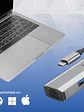 iggual Hub tipo C 5 puertos 3xUSB + RJ45 + tipo C - Miniatura 4