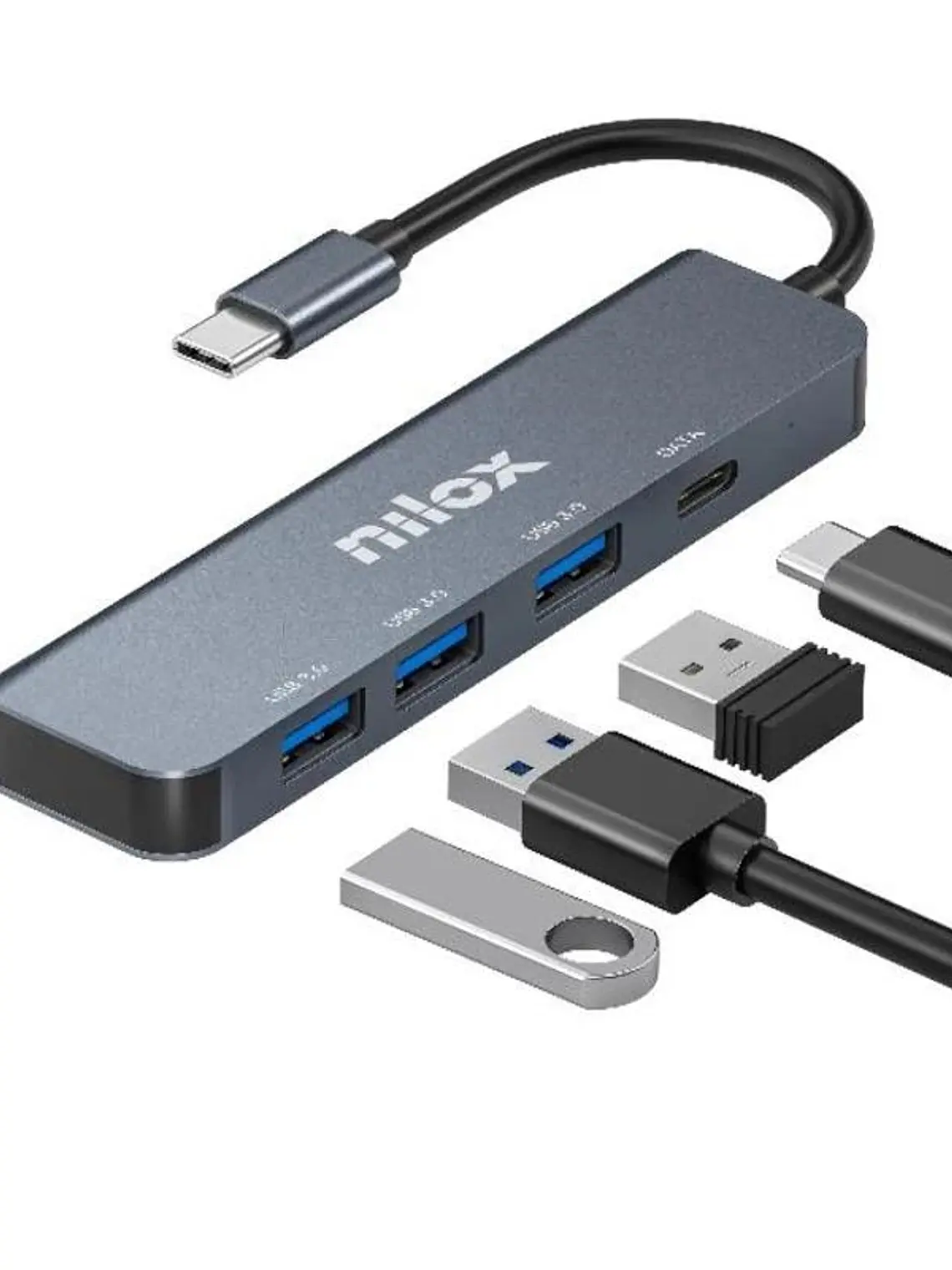 Nilox Hub USB C 3XUSB 3.0 1XUSBC 1