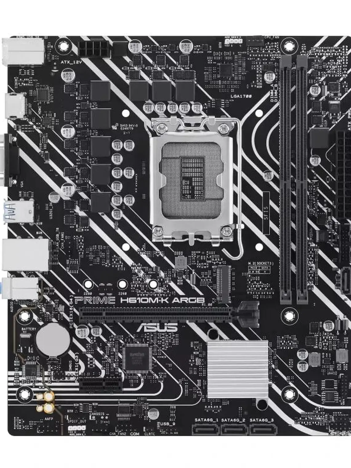 ASUS Placa Base PRIME H610M-K DDR5 ARGB mATX 1700 2