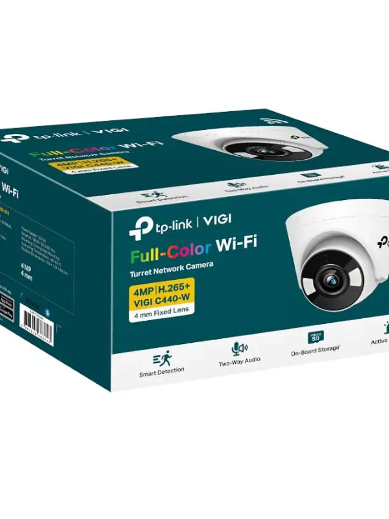 VIGI Cámara IP Turret C440-W 4MP Plástico FColor W 3
