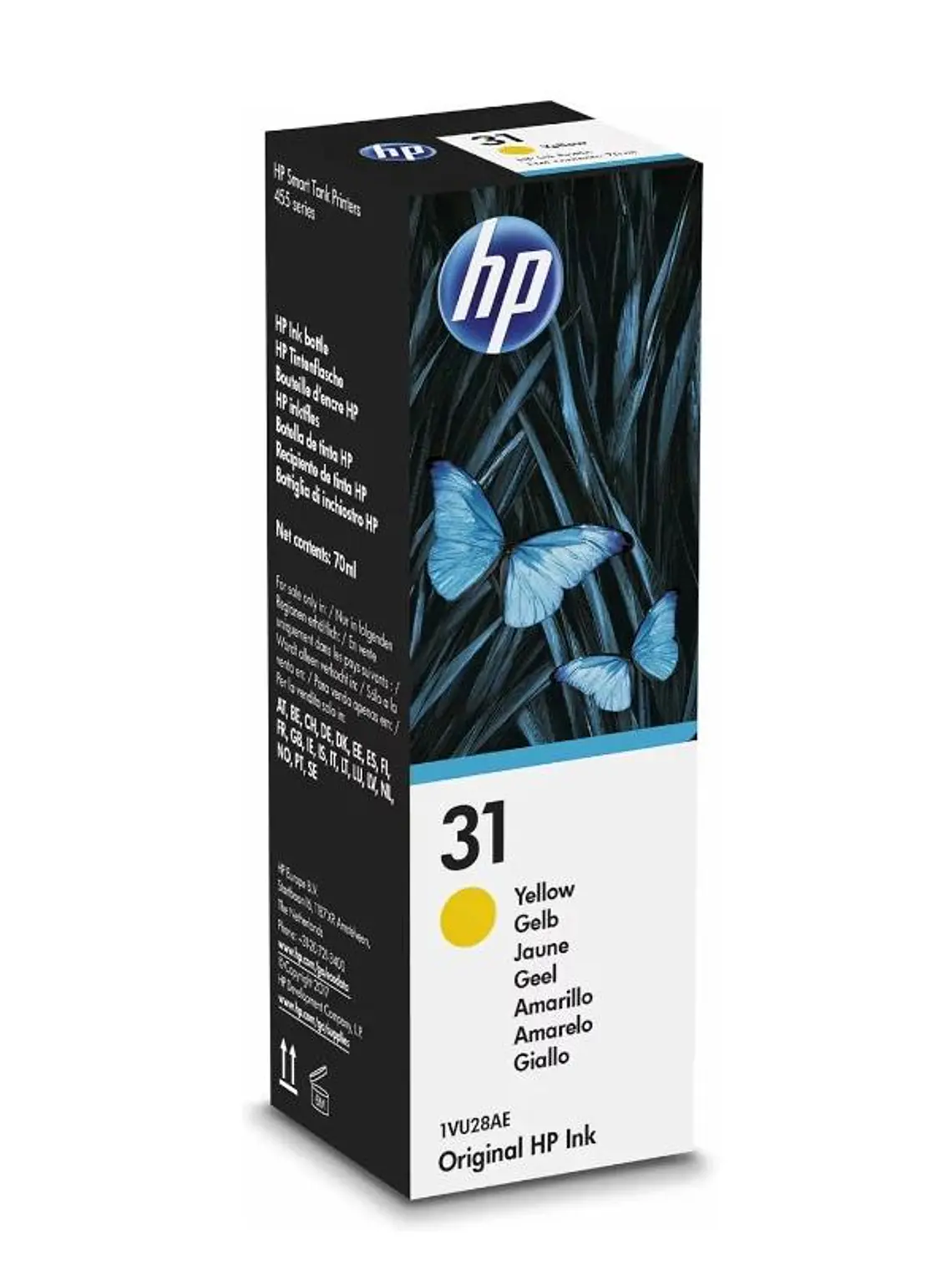 HP Cartucho Kit de Relleno de Tinta 31 Amarillo 2