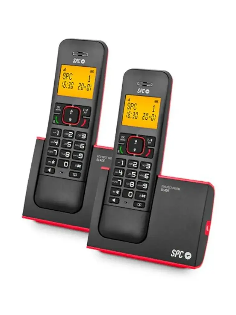 SPC 7292RC2 Telefono DECT BLADE ID AG50 Rojo Duo 1