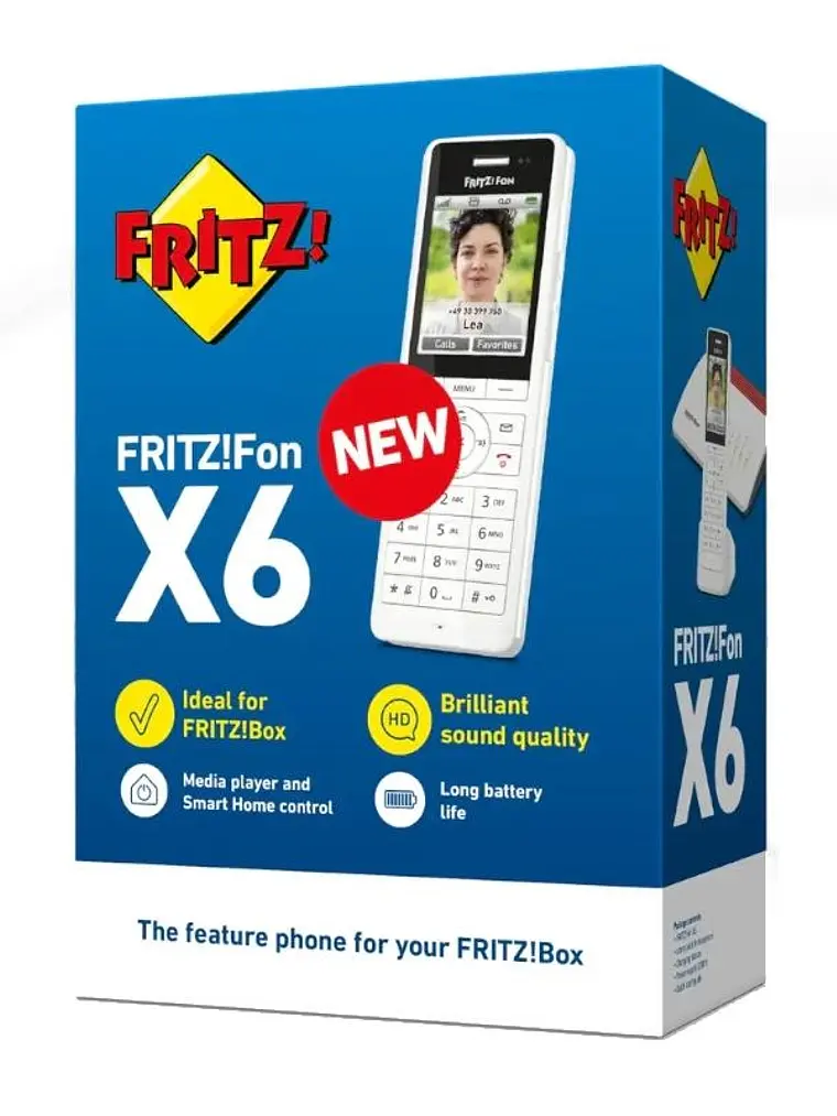 FRITZ!Fon X6 Teléfono Inalámbrico Blanco 300 m 1