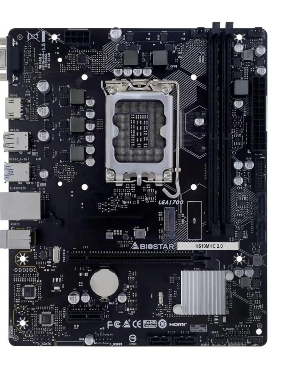 Biostar Placa Base H610MHC 2.0 DDR4 mATX LGA1700 2