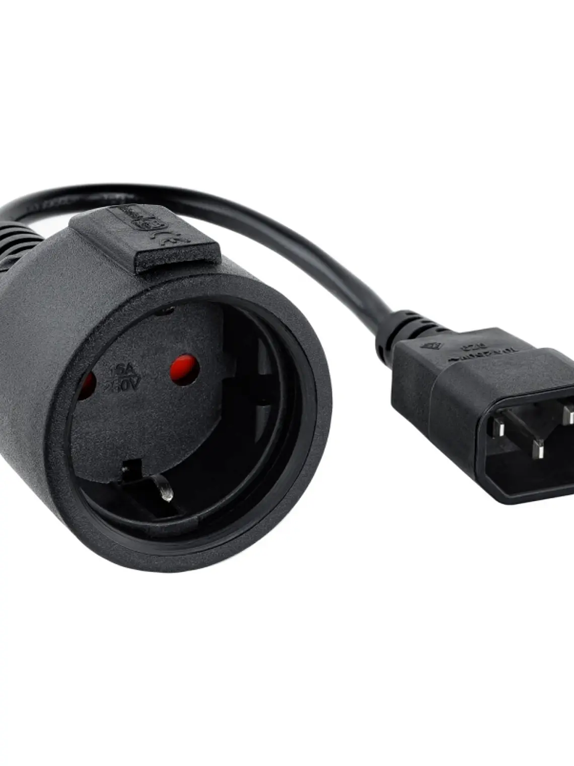 Nanocable Cable Adaptador C14/M a CEE7/H, 25cm 1