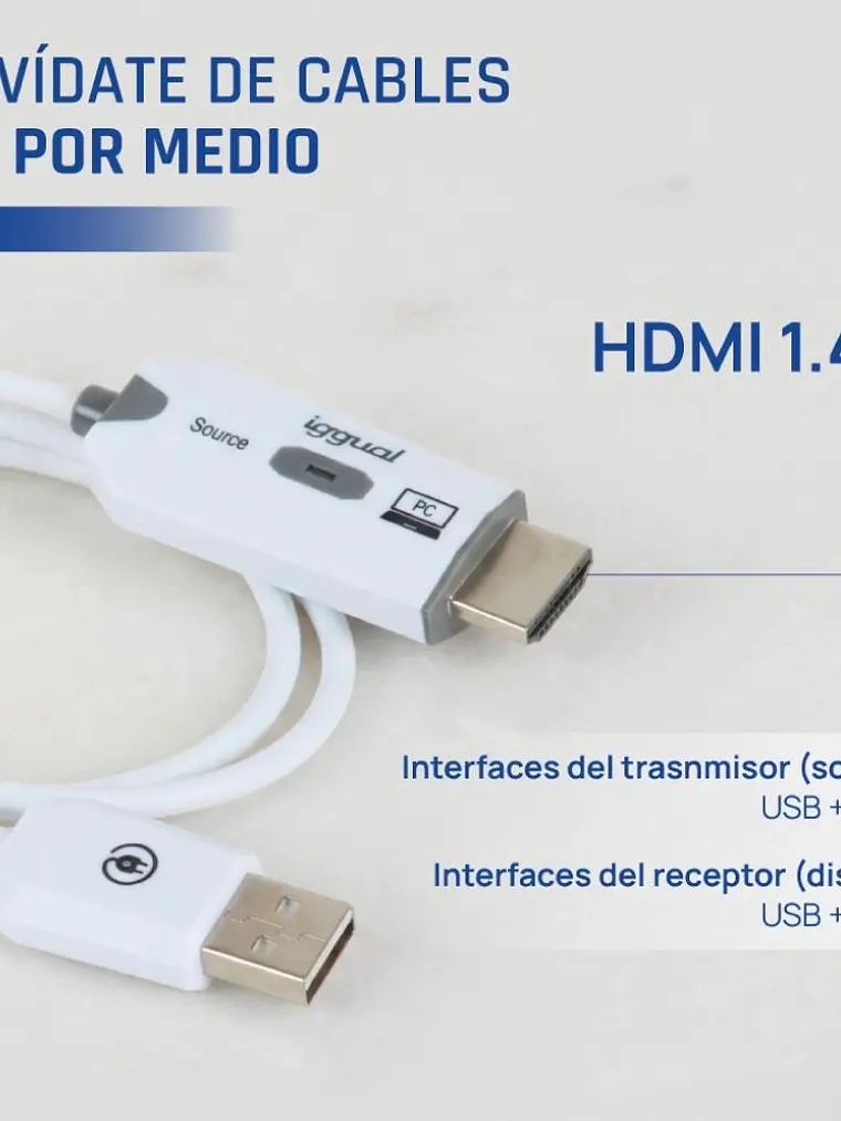 iggual Transmisor y receptor HDMI FHD inalámbrico 3