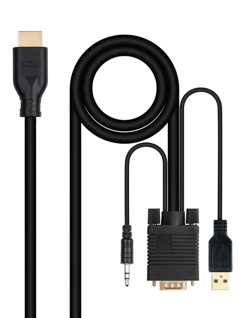 Nanocable Conversor VGA+Audio a HDMI M-M 1,8 m 1