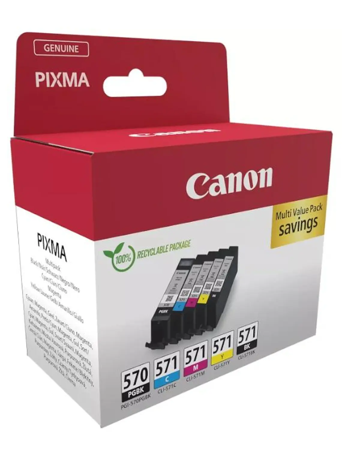 Canon Cartucho Multipack PGI570/CLI571 2
