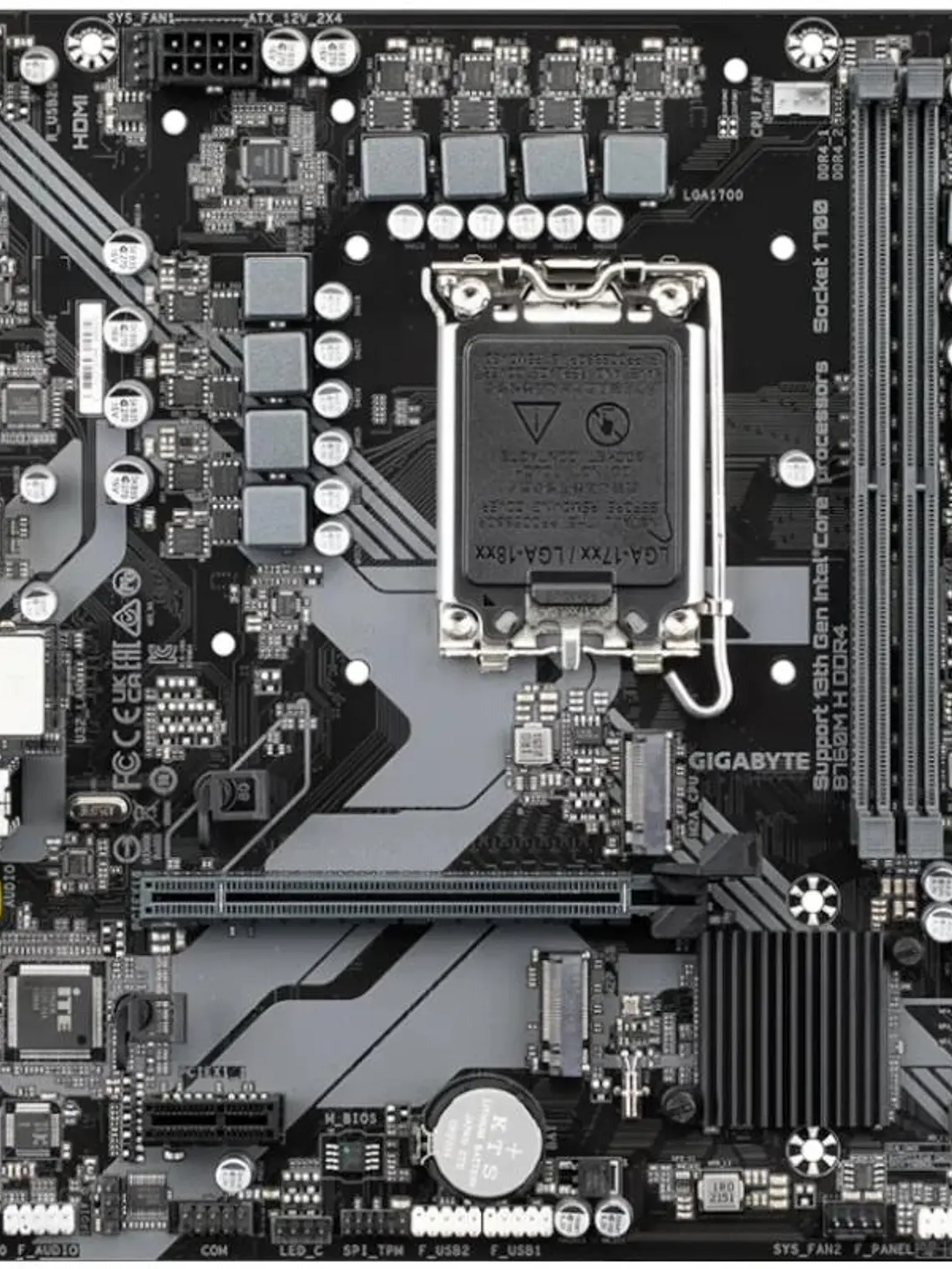 Gigabyte Placa Base B760M H DDR4  mATX LGA1700 2