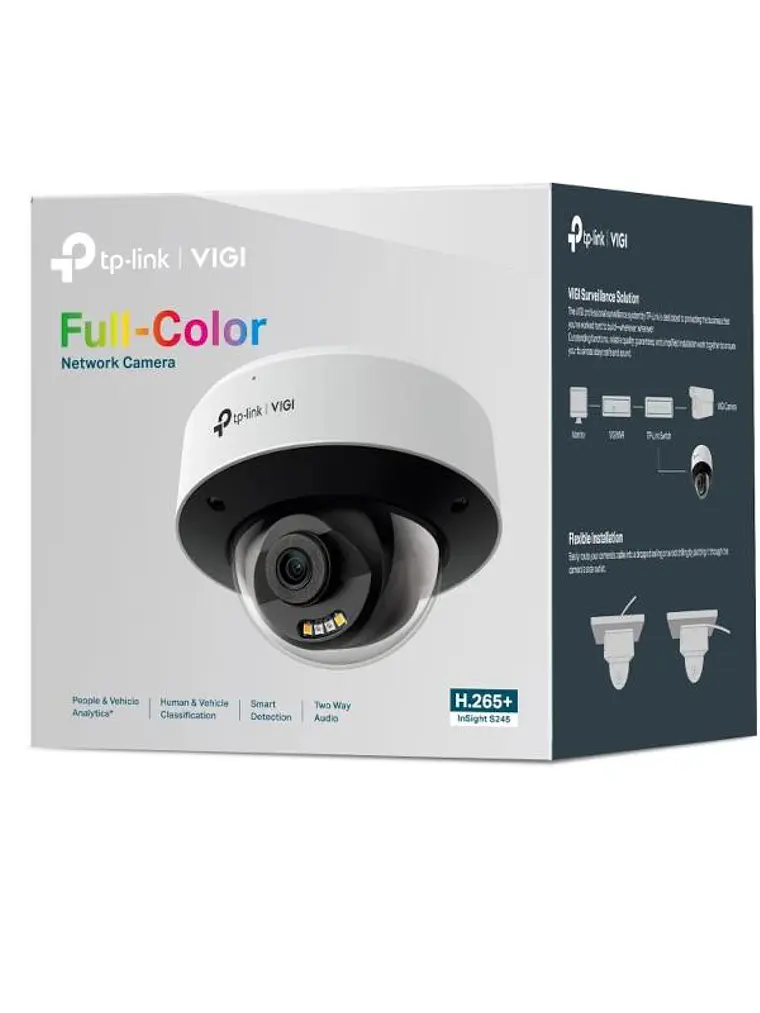 VIGI S245(2.8mm) Cámara NW Dome 4MP Full-Color 4