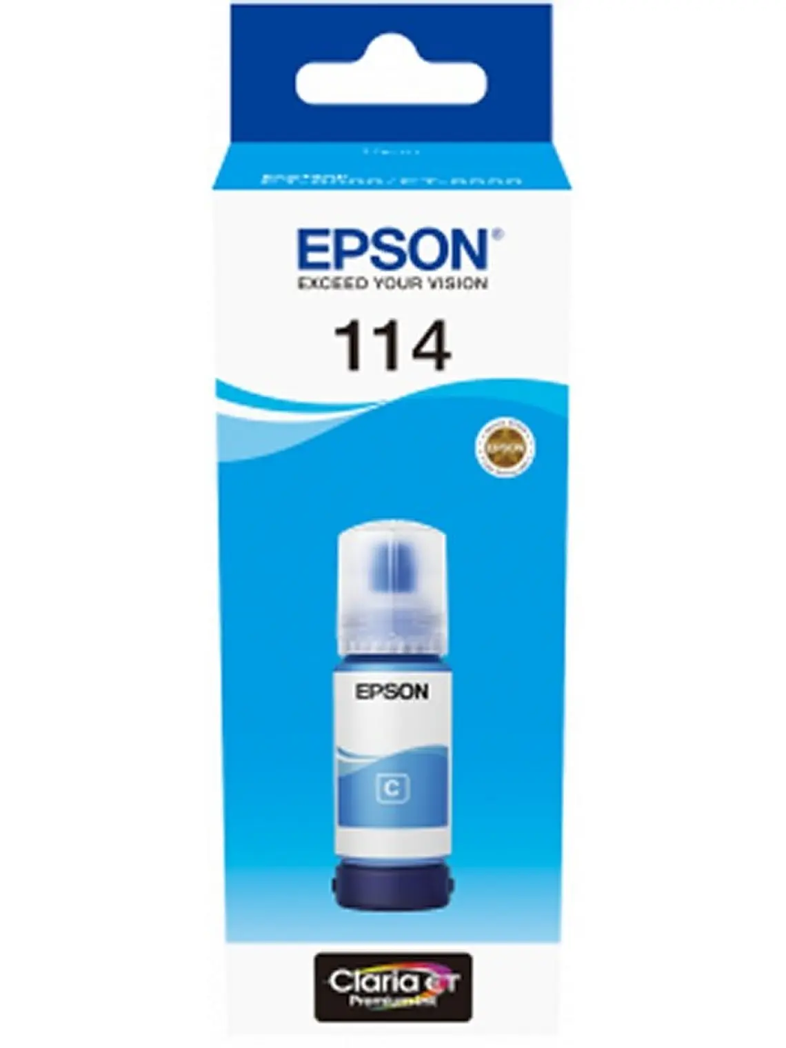 Epson Botella Tinta Ecotank 114 Cyan 1