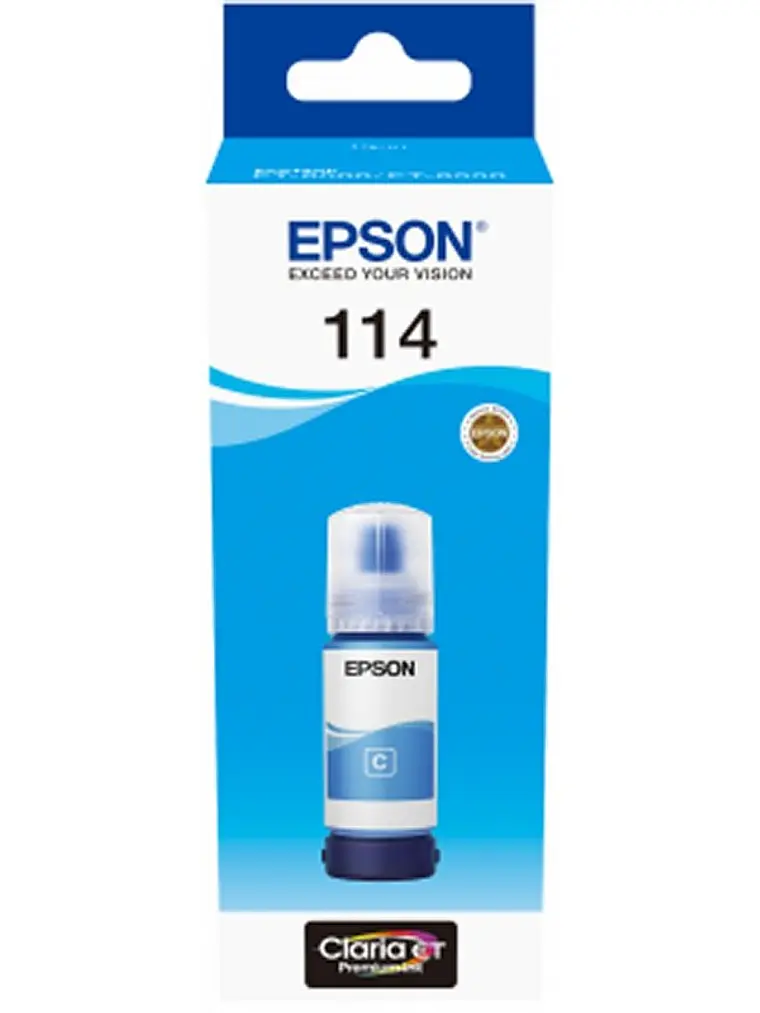 Epson Botella Tinta Ecotank 114 Cyan 1