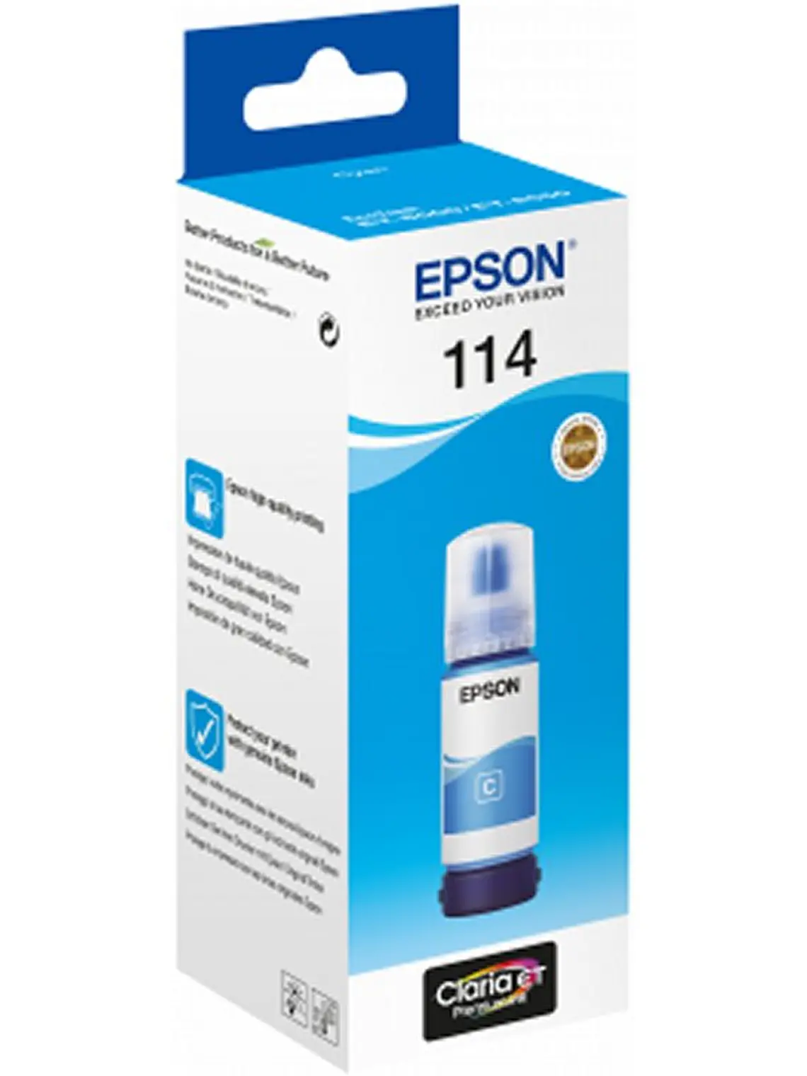 Epson Botella Tinta Ecotank 114 Cyan 2