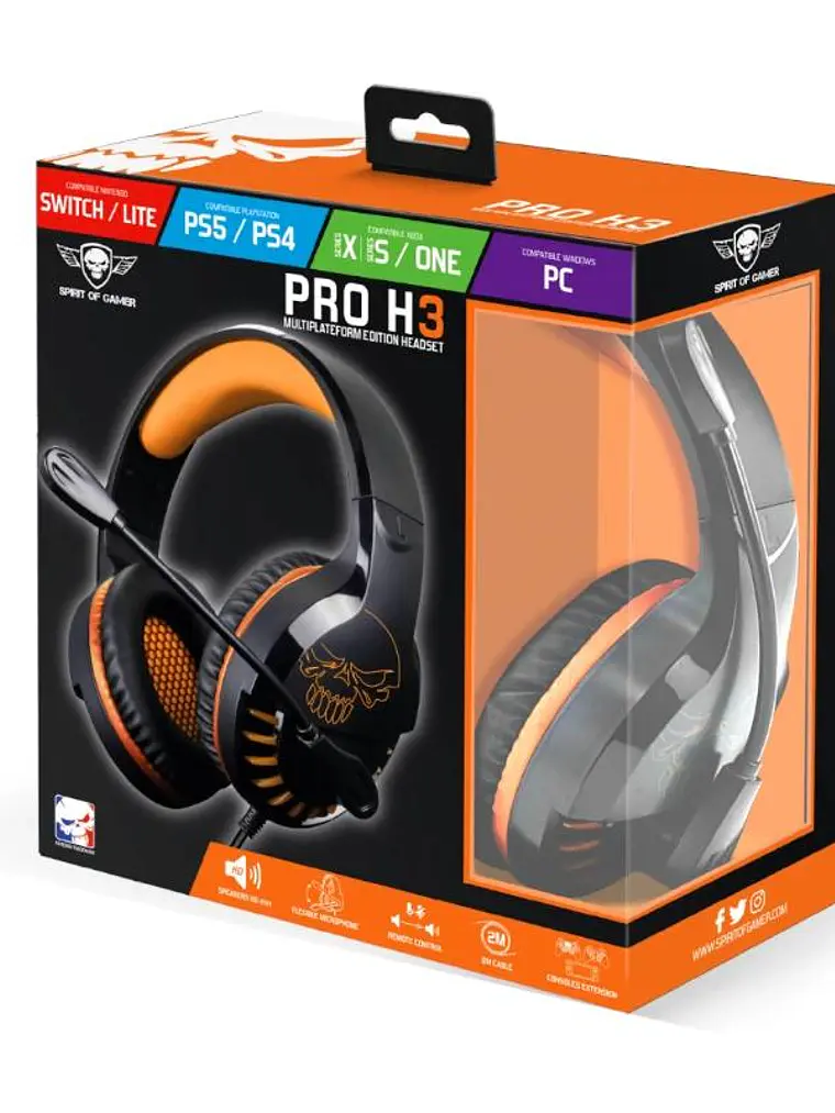 Spirit of Gamer Auricular Pro H3 Multiplateforme 3