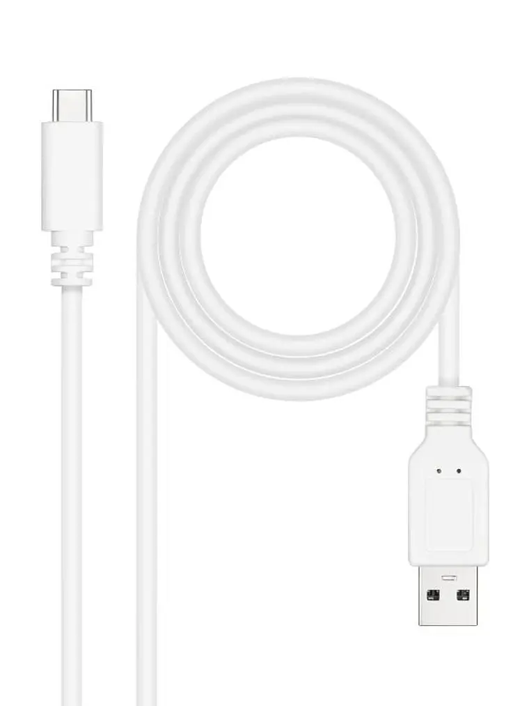 Nanocable Cable USB 2.0 3A USB-C-M/M 0.5M Blanco 4