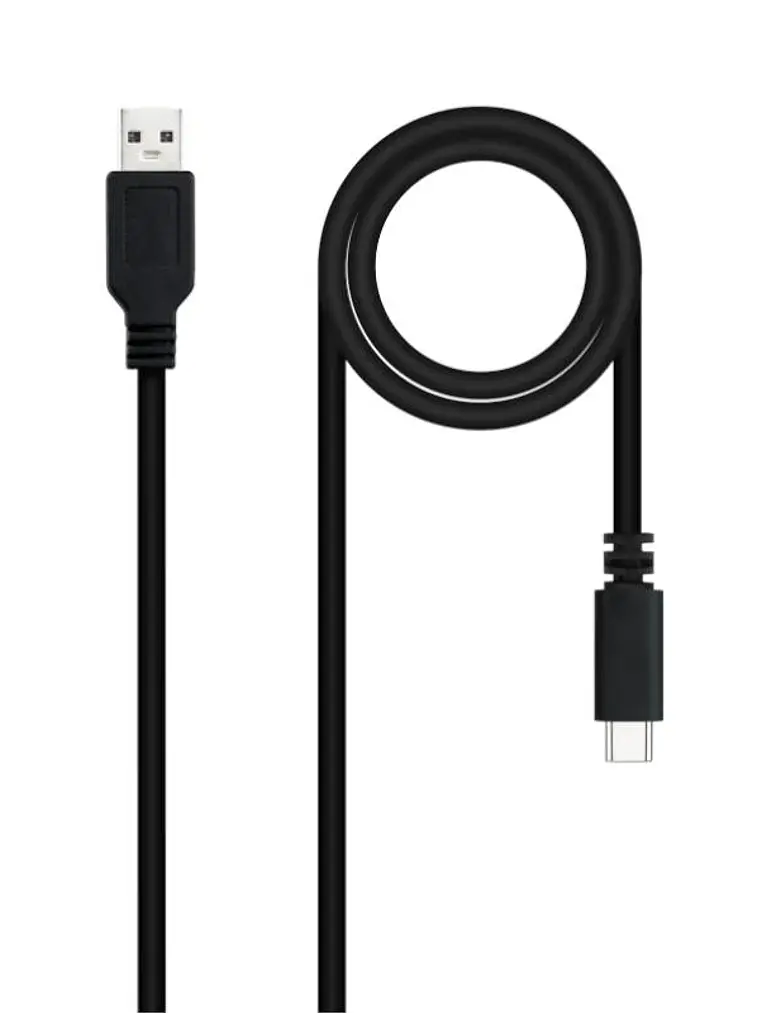 Nanocable Cable USB 2.0 3A USB-C-M/M 1.5M Negro 1