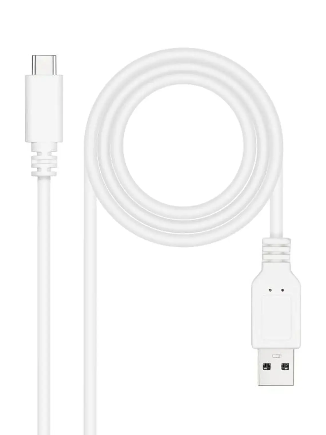 Nanocable Cable USB 2.0 3A USB-C-M/M 1.5M Blanco 1