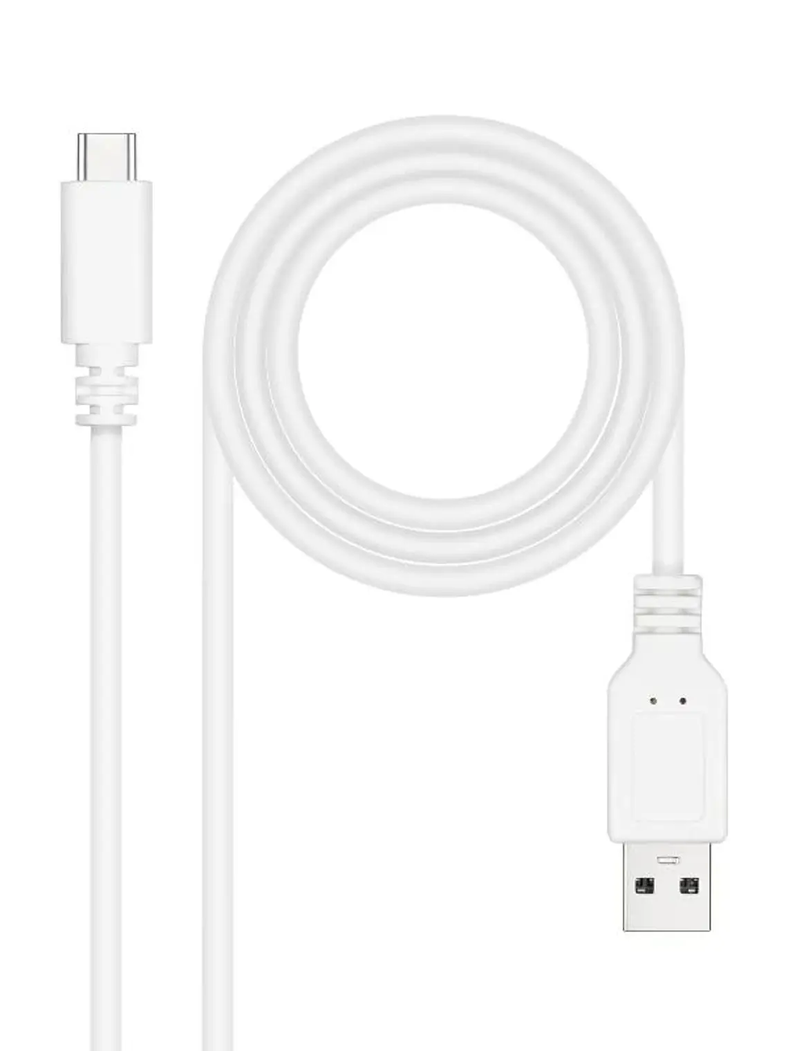 Nanocable Cable USB 2.0 3A USB-C-M/M 1.5M Blanco 4