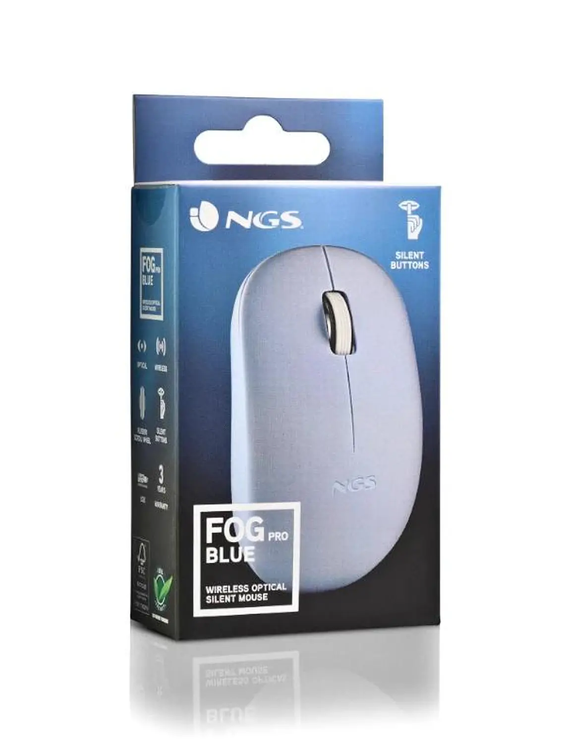 NGS Raton Fogpro Inalambrico Azul 4