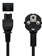 Nanocable Cable Alim. trébol, CEE7 -M-C5-H, 2 m - Miniatura 2