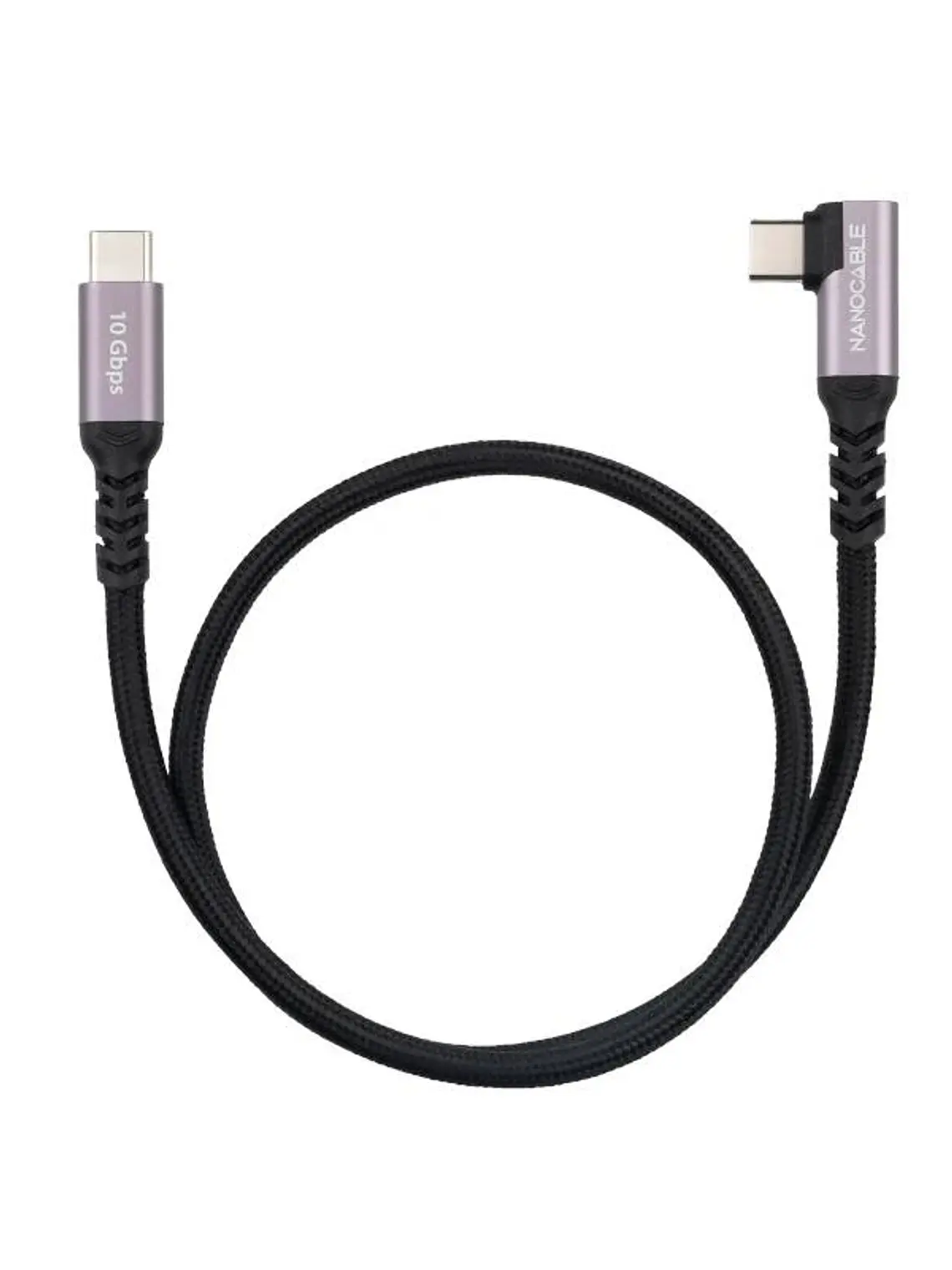 Nanocable Cable USB-C 3.2 GEN2 Acodado 100W 1 M 1