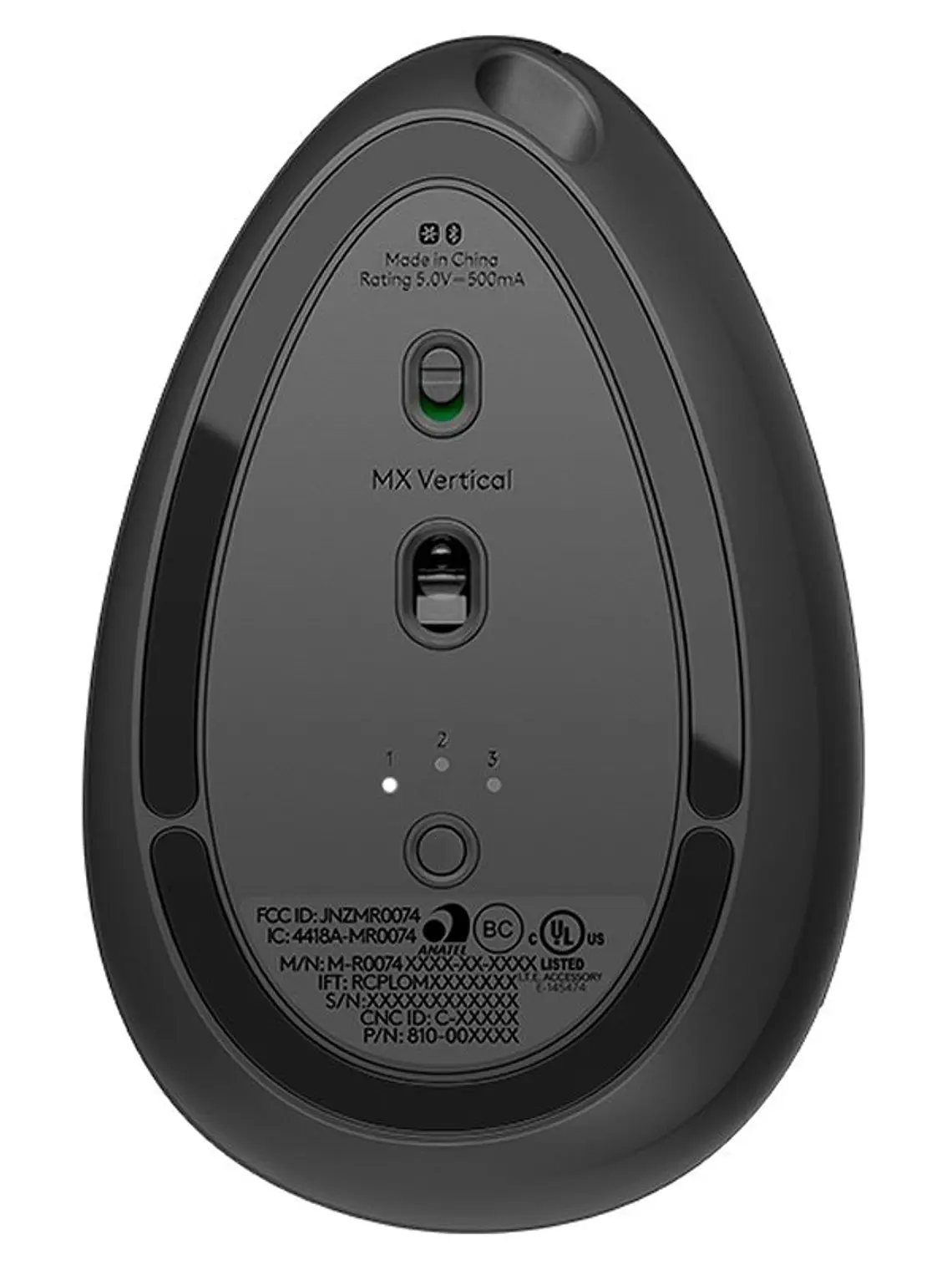 Logitech MX Vertical Ratón ergonómico Negro 4