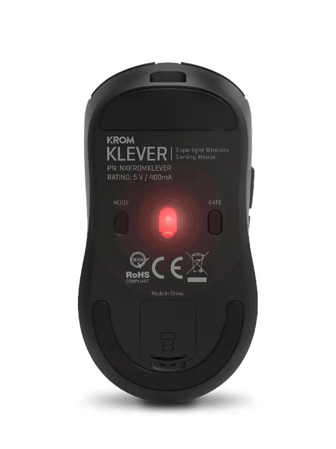 KROM KLEVER Raton gaming superligero wireless Ngro 4