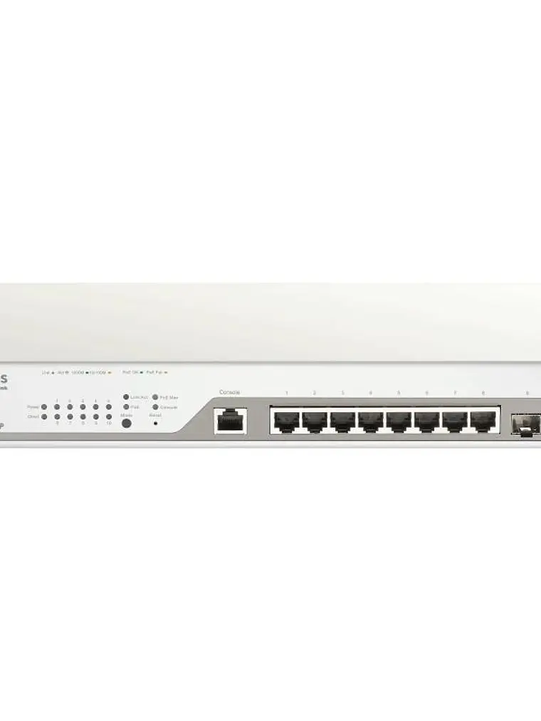 D-Link DBS-2000-10MP/E 10xGb PoE+ Switch 2xSFP 1Y 1