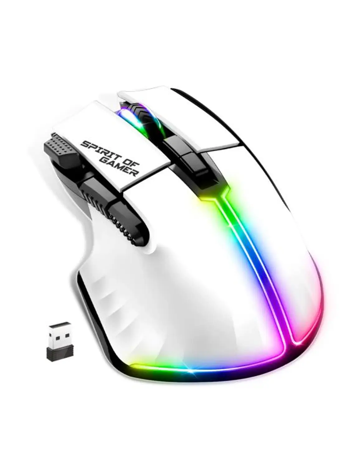 Spirit of Gamer Ratón Inalambrico Pro M5 White 2