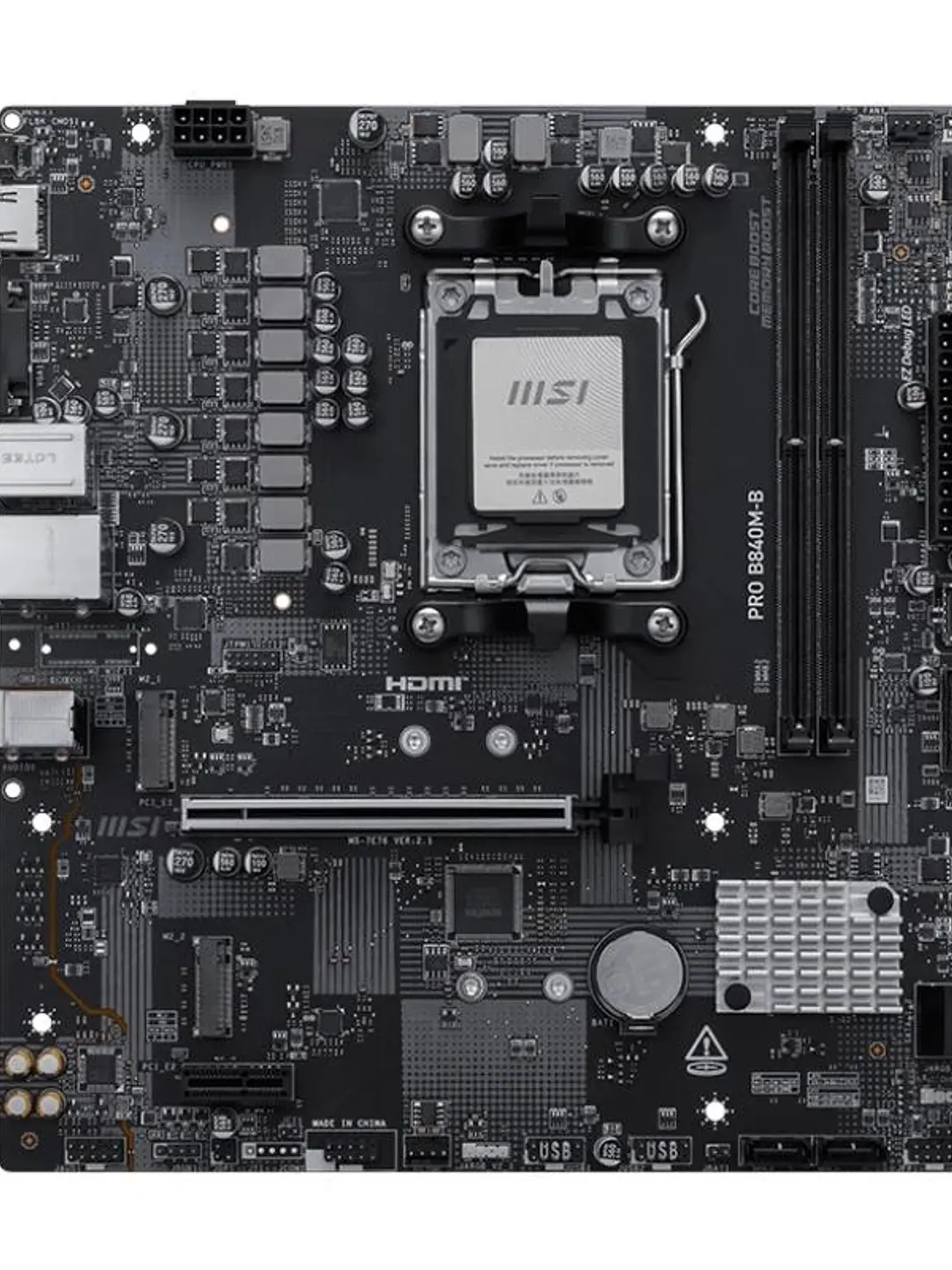 MSI Placa Base PRO B840M-B DDR5 mATX 2