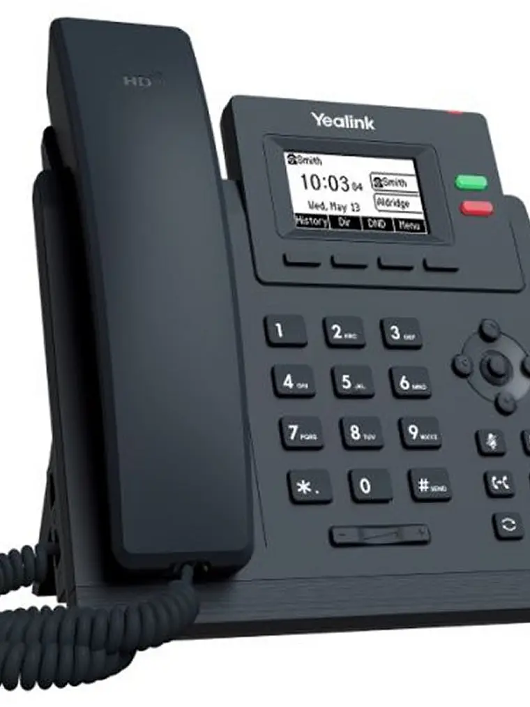 YEALINK SIP-T31G, 2 cuentas, CON PoE, SIN PSU 3