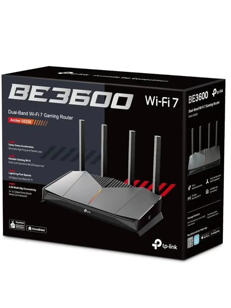 TP-Link Archer GE230 Router Gaming WiFi 7 2x2.5mGb 4