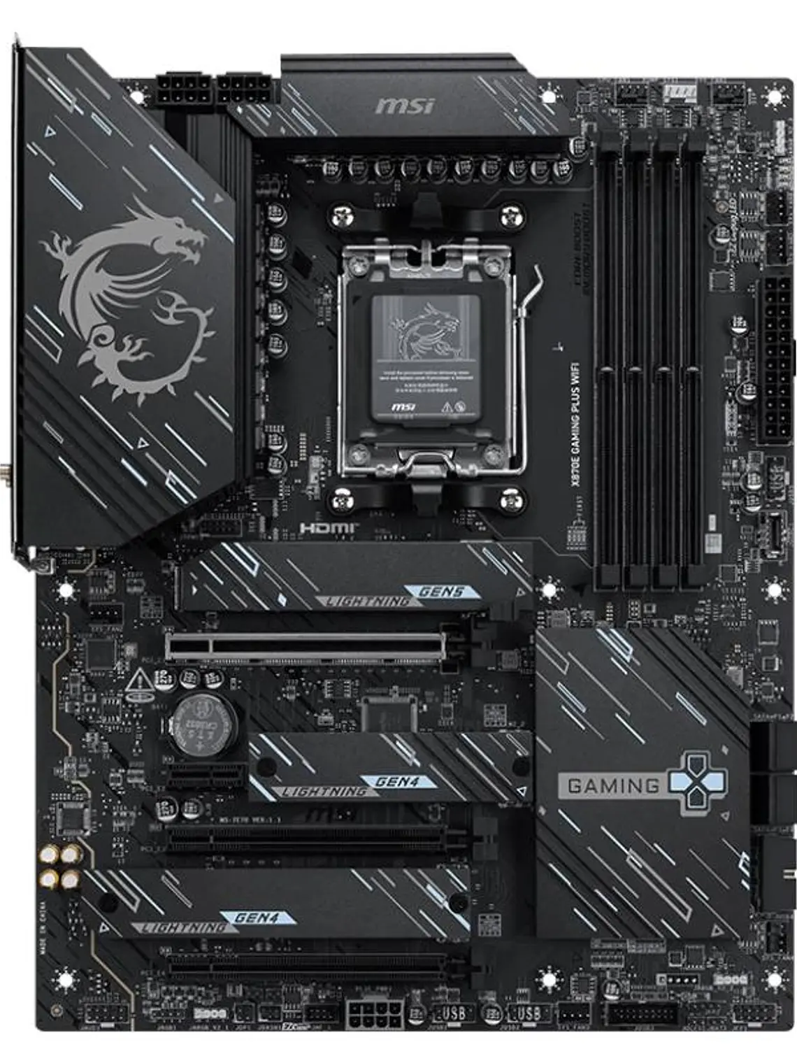 MSI Placa Base X870E GAMING PLUS WIFI DDR5 ATX 2