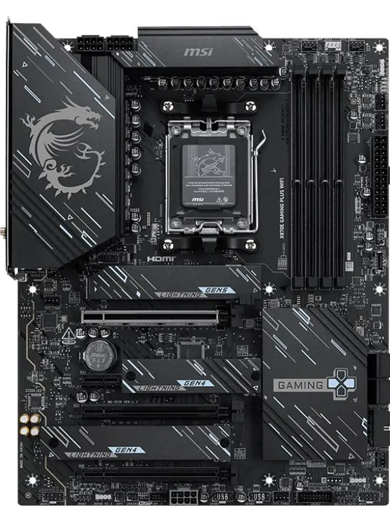 MSI Placa Base X870E GAMING PLUS WIFI DDR5 ATX 2