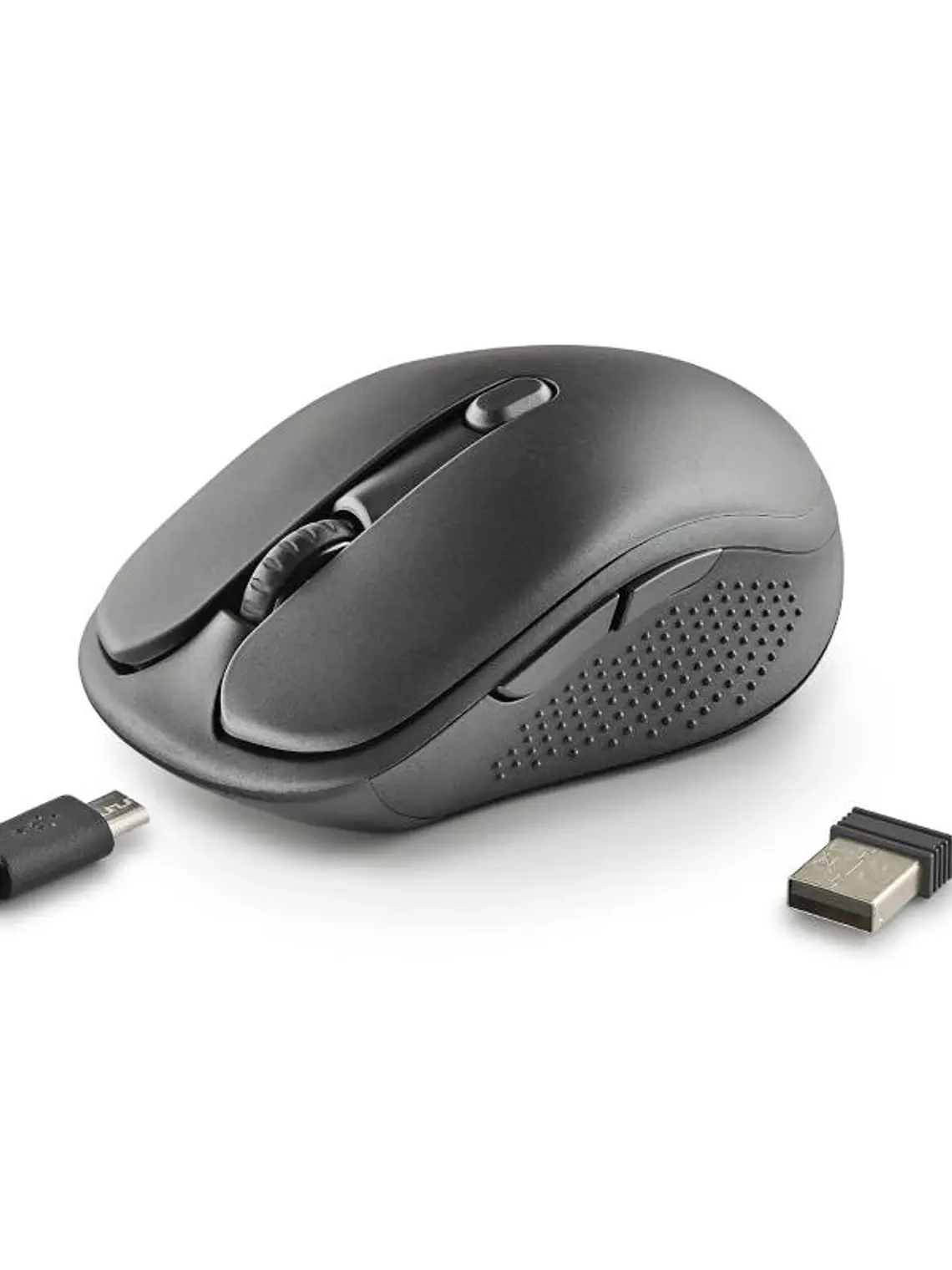 NGS Raton Inalambrico Recargable Silencioso Negro 4