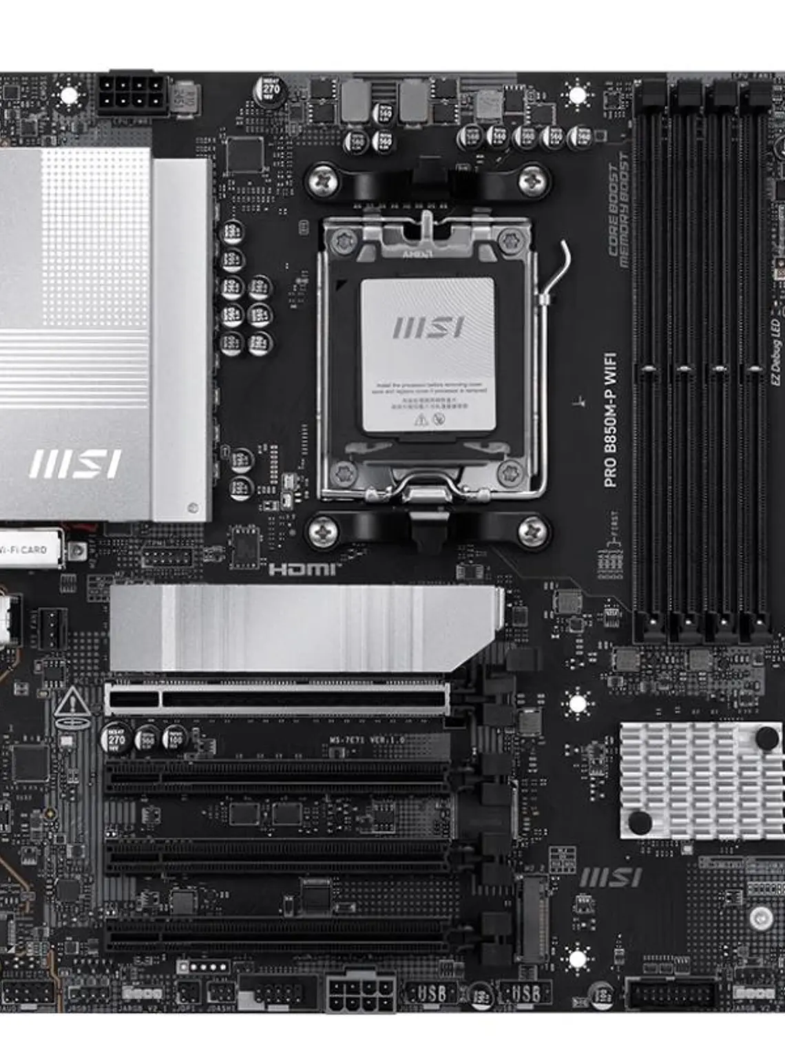 MSI Placa Base PRO B850M-P DDR5 WIFI AM5 2