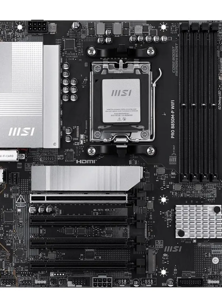 MSI Placa Base PRO B850M-P DDR5 WIFI AM5 2